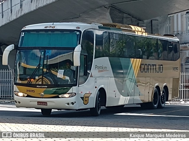 Empresa Gontijo de Transportes 14115 na cidade de Belo Horizonte, Minas Gerais, Brasil, por Kaique Marquês Medeiros . ID da foto: 8568693.