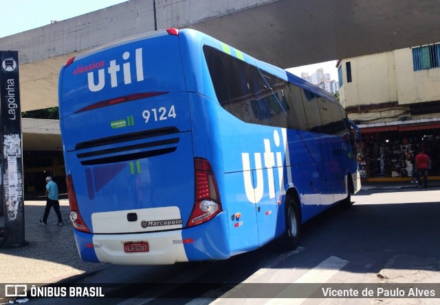 UTIL - União Transporte Interestadual de Luxo 9124 na cidade de Belo Horizonte, Minas Gerais, Brasil, por Vicente de Paulo Alves. ID da foto: 8567379.