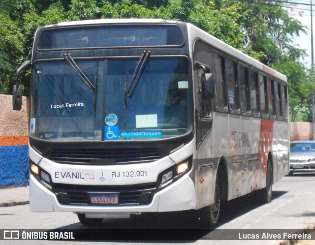 Evanil Transportes e Turismo RJ 132.001 na cidade de Nova Iguaçu, Rio de Janeiro, Brasil, por Lucas Alves Ferreira. ID da foto: 8567203.