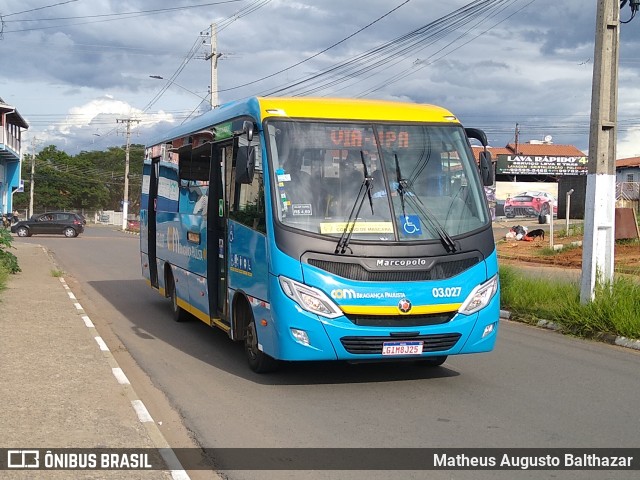 JTP Transportes - COM Bragança Paulista 03.027 na cidade de Bragança Paulista, São Paulo, Brasil, por Matheus Augusto Balthazar. Número da foto: #8569529.