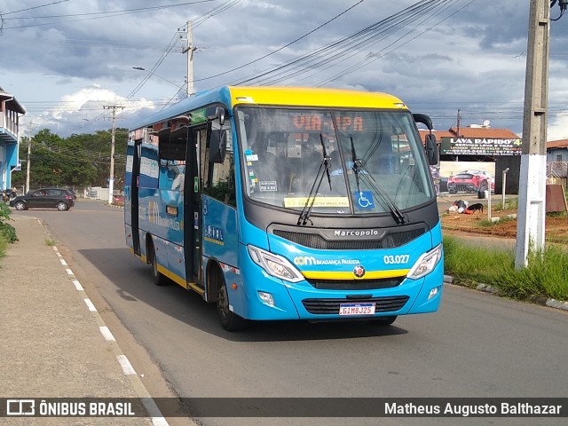 JTP Transportes - COM Bragança Paulista 03.027 na cidade de Bragança Paulista, São Paulo, Brasil, por Matheus Augusto Balthazar. ID da foto: 8569529.