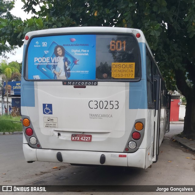 Transportes Futuro C30253 na cidade de Rio de Janeiro, Rio de Janeiro, Brasil, por Jorge Gonçalves. Número da foto: #8570198.
