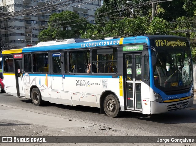 Transportes Barra D13055 na cidade de Rio de Janeiro, Rio de Janeiro, Brasil, por Jorge Gonçalves. ID da foto: 8570121.