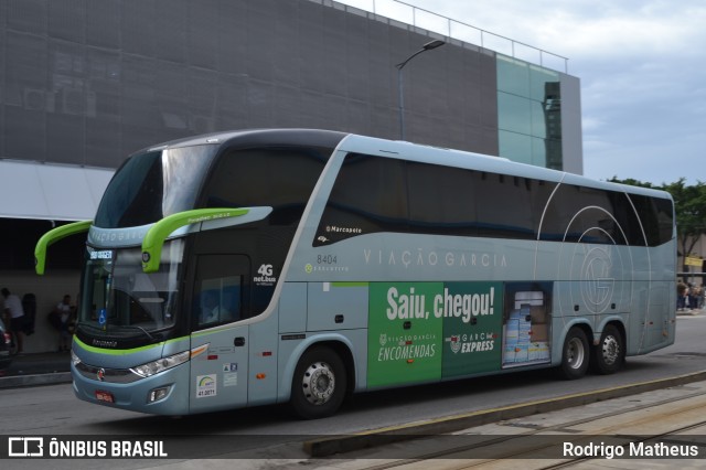 Viação Garcia 8404 na cidade de Rio de Janeiro, Rio de Janeiro, Brasil, por Rodrigo Matheus. Número da foto: #8571879.