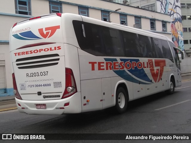 Viação Teresópolis RJ 203.037 na cidade de Rio de Janeiro, Rio de Janeiro, Brasil, por Alexandre Figueiredo Pereira. Número da foto: #8571836.
