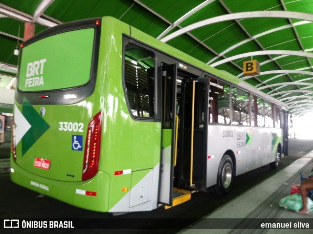 Auto Ônibus São João 33002 na cidade de Feira de Santana, Bahia, Brasil, por Emanuel Silva. ID da foto: 8569491.