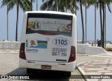Guaiúba Transportes 1105 na cidade de Santos, São Paulo, Brasil, por Marcus Padilha. Número da foto: #8571594.
