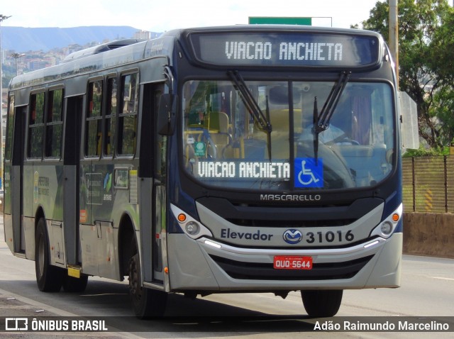 Via BH Coletivos 31016 na cidade de Belo Horizonte, Minas Gerais, Brasil, por Adão Raimundo Marcelino. ID da foto: 8515809.