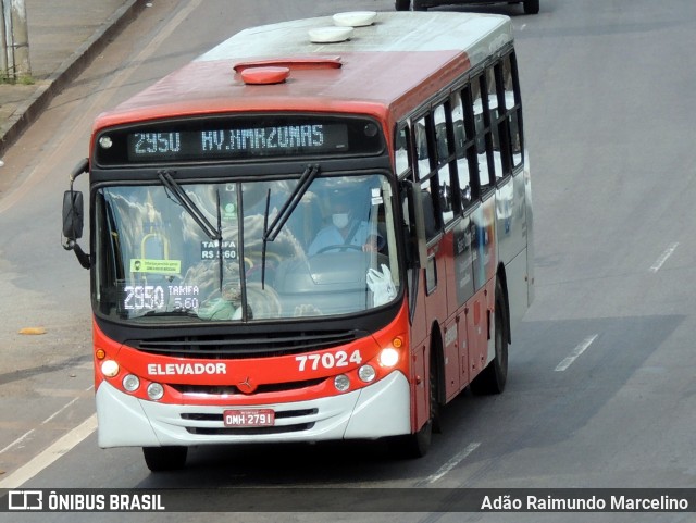 Eldorado Transportes 77024 na cidade de Belo Horizonte, Minas Gerais, Brasil, por Adão Raimundo Marcelino. ID da foto: 8515781.