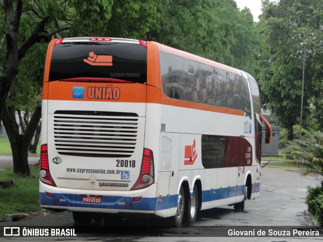 Expresso União 20018 na cidade de Vitória, Espírito Santo, Brasil, por Giovani de Souza Pereira. ID da foto: 8512423.