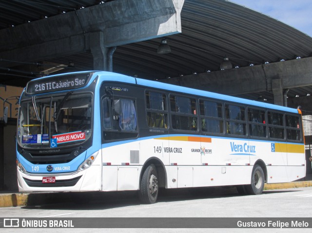 Expresso Vera Cruz 149 na cidade de Recife, Pernambuco, Brasil, por Gustavo Felipe Melo. Número da foto: #8512556.