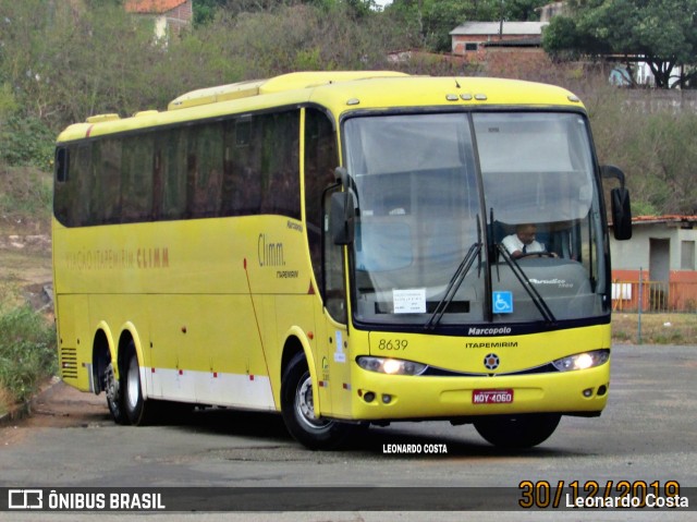 Viação Itapemirim 8639 na cidade de São Luís, Maranhão, Brasil, por Leonardo Costa. ID da foto: 8513735.