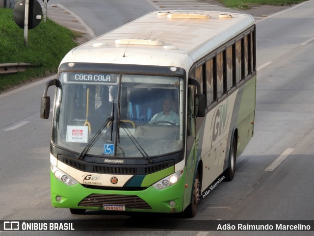 GW Transportes e Turismo 350 na cidade de Belo Horizonte, Minas Gerais, Brasil, por Adão Raimundo Marcelino. ID da foto: 8515631.