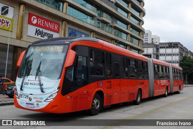 Transporte Coletivo Glória BE726 na cidade de Curitiba, Paraná, Brasil, por Francisco Ivano. Número da foto: #8512940.