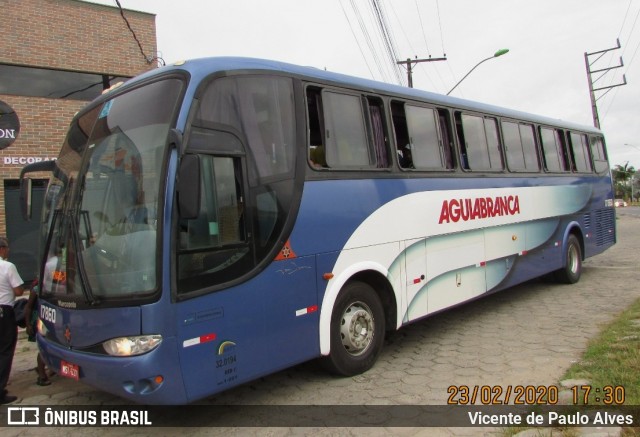 Viação Águia Branca 17860 na cidade de São Mateus, Espírito Santo, Brasil, por Vicente de Paulo Alves. Número da foto: #8513733.