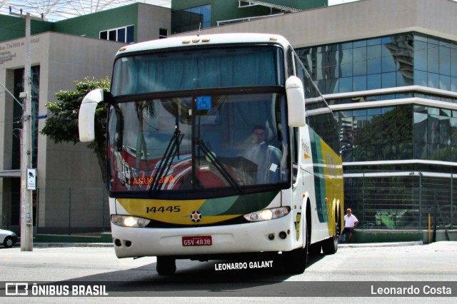 Empresa Gontijo de Transportes 14445 na cidade de Fortaleza, Ceará, Brasil, por Leonardo Costa. ID da foto: 8513232.