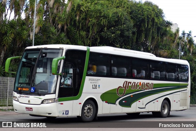 Viação Graciosa 138 na cidade de Curitiba, Paraná, Brasil, por Francisco Ivano. Número da foto: #8512841.
