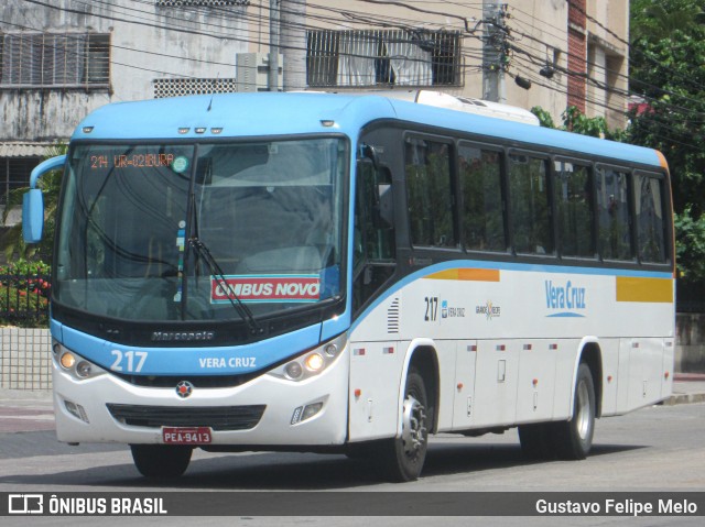 Expresso Vera Cruz 217 na cidade de Recife, Pernambuco, Brasil, por Gustavo Felipe Melo. ID da foto: 8512778.