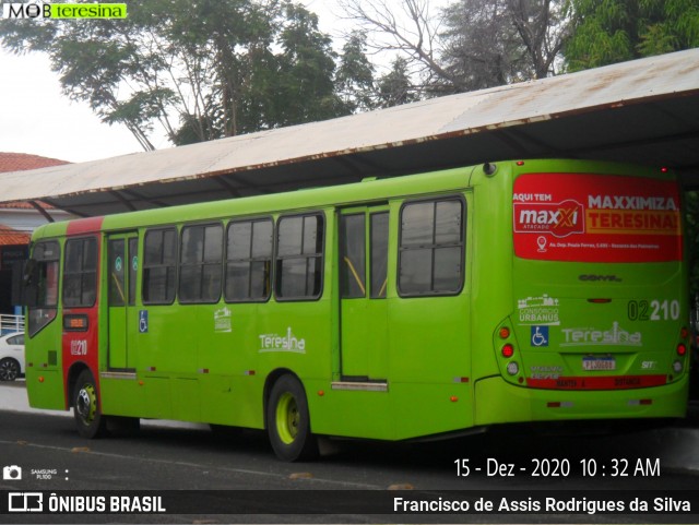 Transporte Coletivo Cidade Verde 02210 na cidade de Teresina, Piauí, Brasil, por Francisco de Assis Rodrigues da Silva. Número da foto: #8512467.
