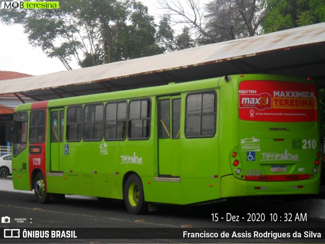 Transporte Coletivo Cidade Verde 02210 na cidade de Teresina, Piauí, Brasil, por Francisco de Assis Rodrigues da Silva. ID da foto: 8512467.