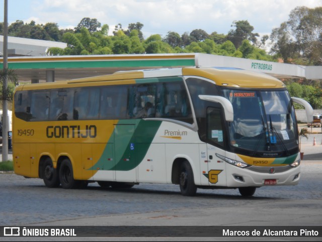 Empresa Gontijo de Transportes 19450 na cidade de Perdões, Minas Gerais, Brasil, por Marcos de Alcantara Pinto. ID da foto: 8574290.