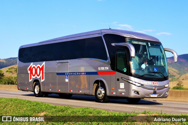 Auto Viação 1001 RJ 108.1114 na cidade de Roseira, São Paulo, Brasil, por Adriano Duarte. Número da foto: #8574002.