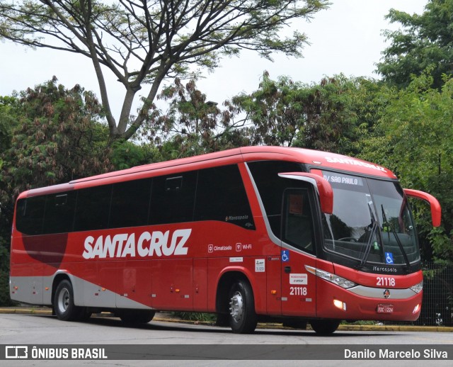 Viação Santa Cruz 21118 na cidade de São Paulo, São Paulo, Brasil, por Danilo Marcelo Silva. Número da foto: #8573135.