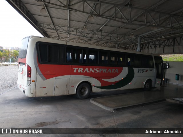 Transprata Turismo 240 na cidade de João Monlevade, Minas Gerais, Brasil, por Adriano  Almeida. Número da foto: #8574441.