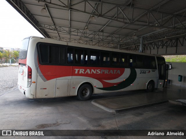 Transprata Turismo 240 na cidade de João Monlevade, Minas Gerais, Brasil, por Adriano  Almeida. ID da foto: 8574441.