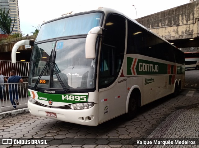 Empresa Gontijo de Transportes 14895 na cidade de Belo Horizonte, Minas Gerais, Brasil, por Kaique Marquês Medeiros . Número da foto: #8572404.