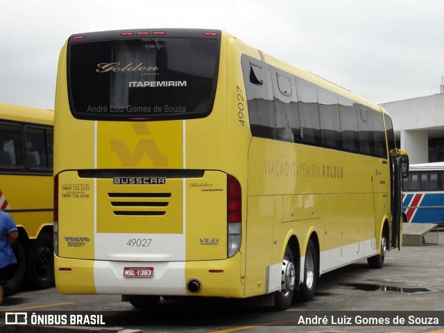 Viação Itapemirim 49027 na cidade de São Paulo, São Paulo, Brasil, por André Luiz Gomes de Souza. ID da foto: 8574849.