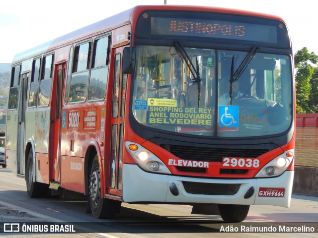 Transbus Transportes > Gávea Transportes 29038 na cidade de Belo Horizonte, Minas Gerais, Brasil, por Adão Raimundo Marcelino. ID da foto: 8575759.