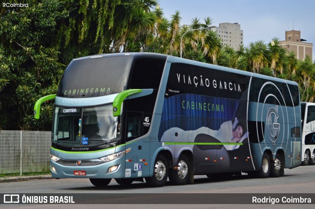 Viação Garcia 8614 na cidade de Curitiba, Paraná, Brasil, por Rodrigo Coimbra. ID da foto: 8575169.