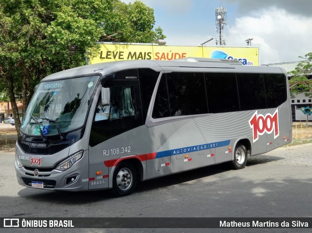 Auto Viação 1001 RJ 108.342 na cidade de Campos dos Goytacazes, Rio de Janeiro, Brasil, por Matheus Martins da Silva. ID da foto: 8573756.