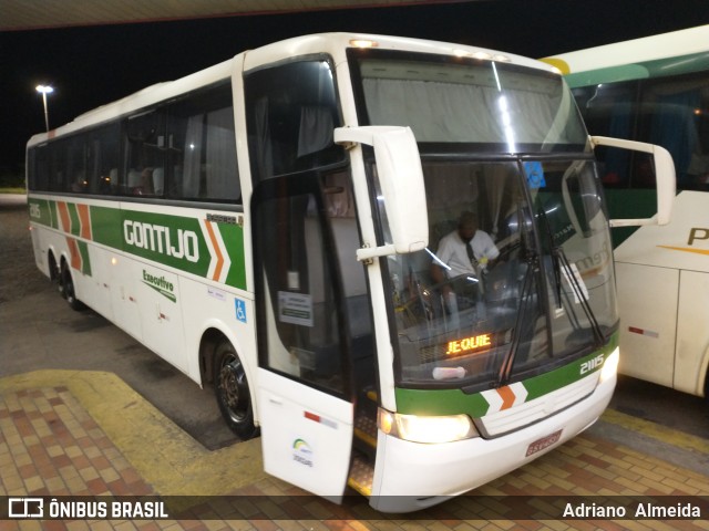 Empresa Gontijo de Transportes 21115 na cidade de João Monlevade, Minas Gerais, Brasil, por Adriano  Almeida. ID da foto: 8574479.