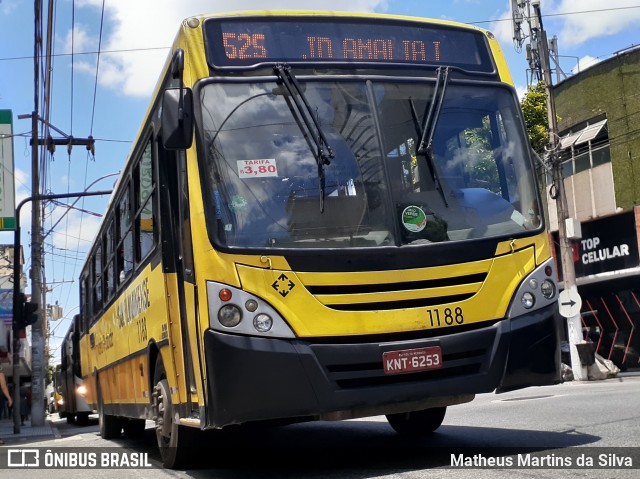 Viação Sul Fluminense 1188 na cidade de Volta Redonda, Rio de Janeiro, Brasil, por Matheus Martins da Silva. ID da foto: 8573913.