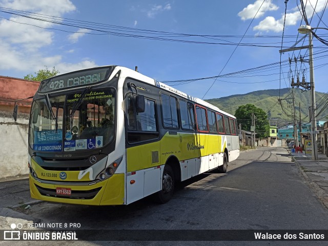 Viação Nilopolitana RJ 123.080 na cidade de Nova Iguaçu, Rio de Janeiro, Brasil, por Walace dos Santos. Número da foto: #8575585.