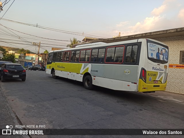 Viação Nilopolitana RJ 123.080 na cidade de Nova Iguaçu, Rio de Janeiro, Brasil, por Walace dos Santos. Número da foto: #8575595.