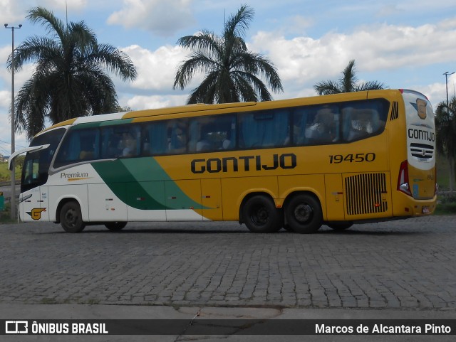 Empresa Gontijo de Transportes 19450 na cidade de Perdões, Minas Gerais, Brasil, por Marcos de Alcantara Pinto. ID da foto: 8574300.