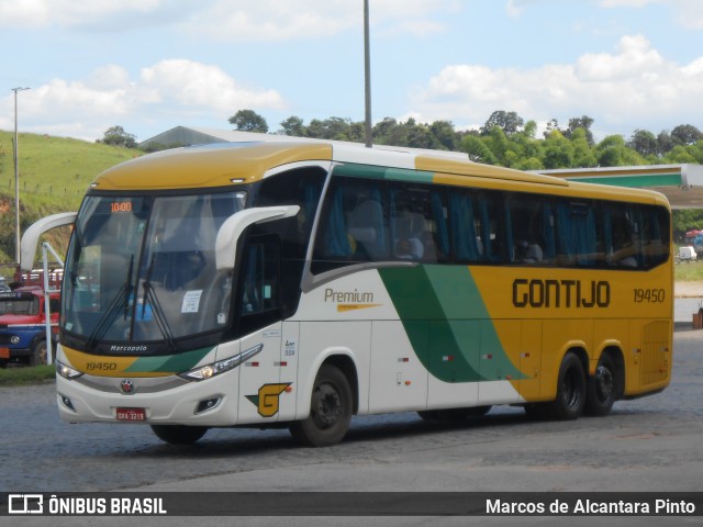 Empresa Gontijo de Transportes 19450 na cidade de Perdões, Minas Gerais, Brasil, por Marcos de Alcantara Pinto. ID da foto: 8574296.