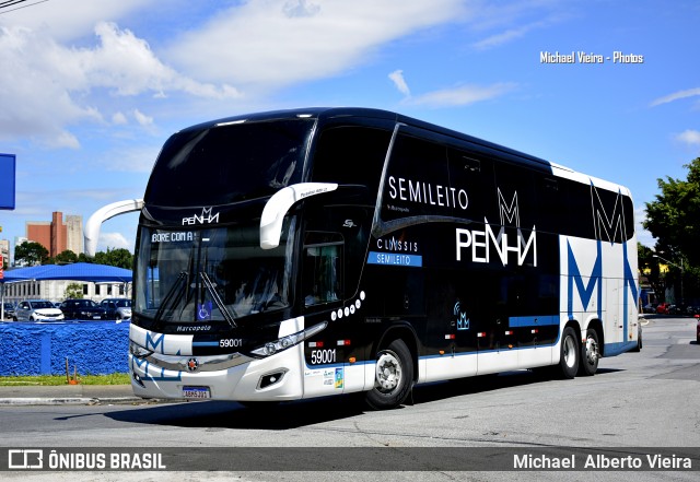 Empresa de Ônibus Nossa Senhora da Penha 59001 na cidade de São Paulo, São Paulo, Brasil, por Michael  Alberto Vieira. ID da foto: 8577038.