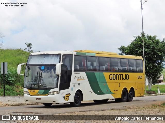 Empresa Gontijo de Transportes 12155 na cidade de João Monlevade, Minas Gerais, Brasil, por Antonio Carlos Fernandes. Número da foto: #8576674.