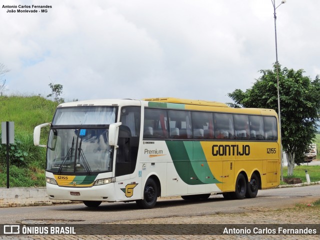 Empresa Gontijo de Transportes 12155 na cidade de João Monlevade, Minas Gerais, Brasil, por Antonio Carlos Fernandes. ID da foto: 8576674.