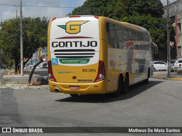 Empresa Gontijo de Transportes 18315 na cidade de Fortaleza, Ceará, Brasil, por Matheus Da Mata Santos. ID da foto: 8576040.