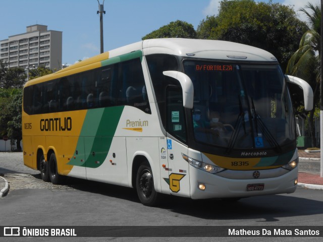 Empresa Gontijo de Transportes 18315 na cidade de Fortaleza, Ceará, Brasil, por Matheus Da Mata Santos. Número da foto: #8576037.