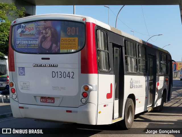 Transportes Barra D13042 na cidade de Rio de Janeiro, Rio de Janeiro, Brasil, por Jorge Gonçalves. ID da foto: 8578133.