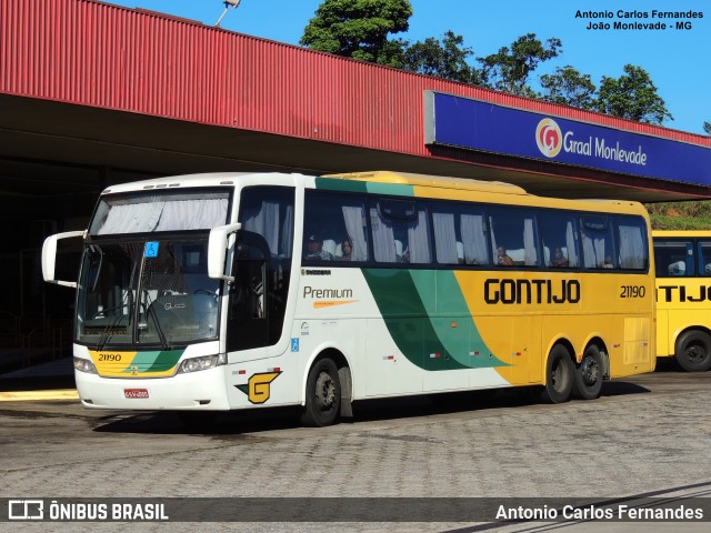 Empresa Gontijo de Transportes 21190 na cidade de João Monlevade, Minas Gerais, Brasil, por Antonio Carlos Fernandes. Número da foto: #8576666.