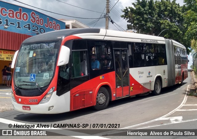 Itajaí Transportes Coletivos 2008 na cidade de Campinas, São Paulo, Brasil, por Henrique Alves de Paula Silva. ID da foto: 8578237.