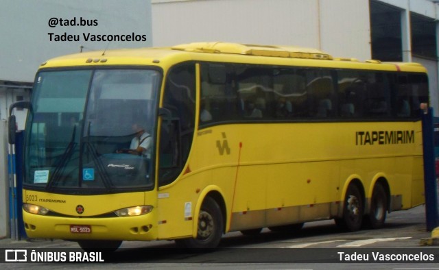 Viação Itapemirim 5023 na cidade de Rio de Janeiro, Rio de Janeiro, Brasil, por Tadeu Vasconcelos. ID da foto: 8579030.