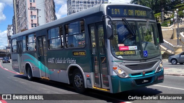 Viação Tabuazeiro 4487 na cidade de Vitória, Espírito Santo, Brasil, por Carlos Gabriel  Malacarne. Número da foto: #8576310.